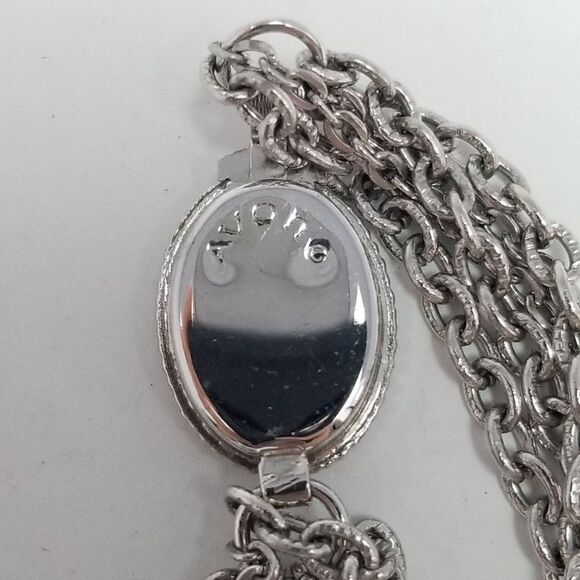 Vintage Avon Multi Strand Chain Bracelet, Silver Tone, Retro Estate - Picture 5 of 8